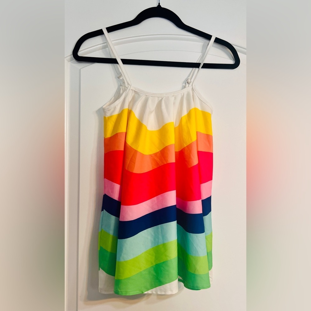 Rainbow Striped Cami Women Multicolor Tank Rainbowcore Pride Festival Wear
